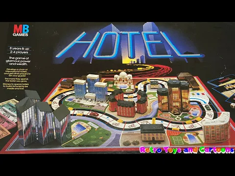 Hotel The Game of Glamour, Power and Wealth Milton Bradley Commercial Retro Toys and Cartoons