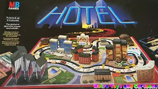 Hotel The Game of Glamour, Power and Wealth Milton Bradley Commercial Retro Toys and Cartoons