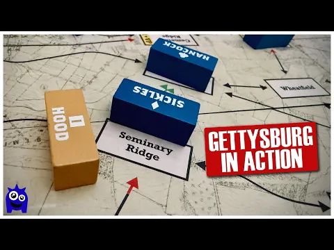 Gettysburg A Time for Heroes Gameplay | American Civil War Wargame | Worthington Pub.