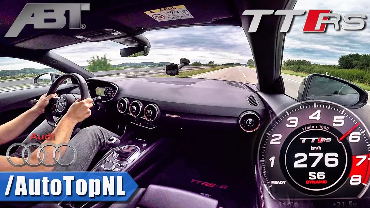276km/h!! Audi TT RS ABT 500HP AUTOBAHN by AutoTopNL