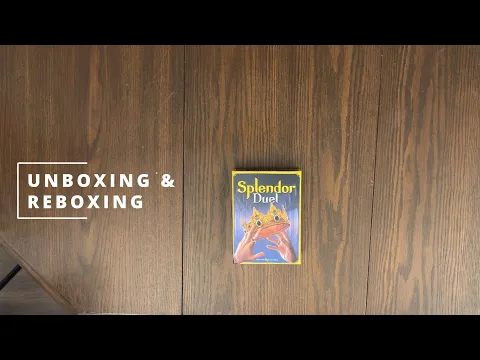 Splendor Duel - 2 player Board Game Unboxing & Reboxing - See What's In The Box