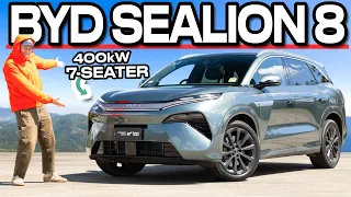 7 Seats, 400kW, $55k trifecta  (BYD Sealion 8 2026 Review)