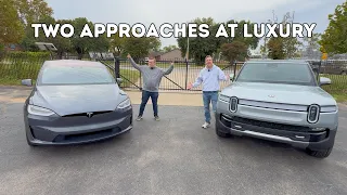 Two Luxury EV's, Two Different Philosophies | Rivian R1S vs Tesla Model X