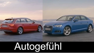 2016 all-new Audi A4 Sedan & Audi A4 Avant driving shots & Exterior Interior