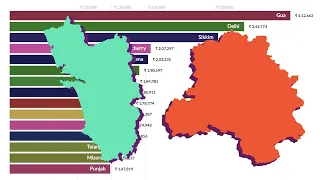 Top 15 States in India Ranked By GDP Per Capita (1981 - 2016) Top 15 States in India Ranked By GDP Per Capita (1981 - 2016)
