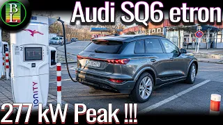 Charging the Audi Q6 E-tron (95kWh, 800V) at Ionity 8-90%