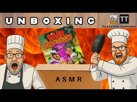 Rival Restaurants Sporks Out - Satisfying ASMR Board Game Unboxing