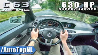 630HP Mercedes C63 AMG 6.2 V8 Supercharged Elmerhaus POV Test Drive by AutoTopNL