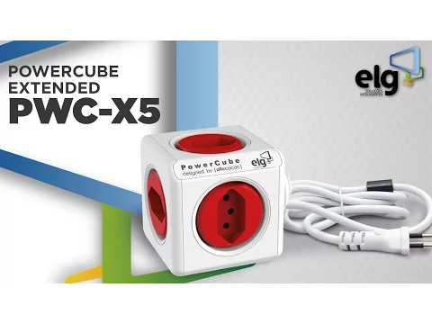 Extensão Extended PowerCube Branco e Cinza ELG
