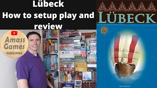 Lubeck board game - how to setup play and review Reiner Stockhausen Orleans Altiplano * AmassGames *