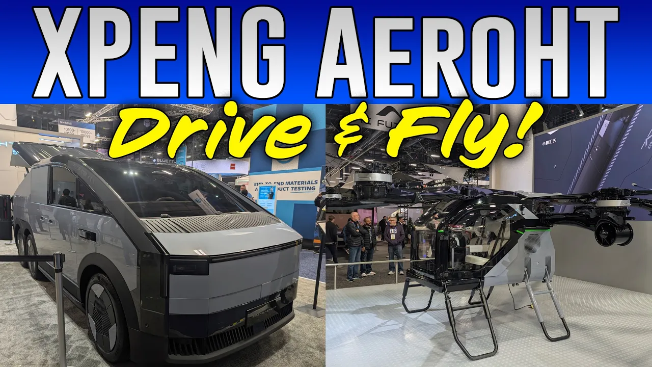 Crazy electric SUV comes with an eVTOL in the trunk! (CES 2025) - Xpeng AeroHT