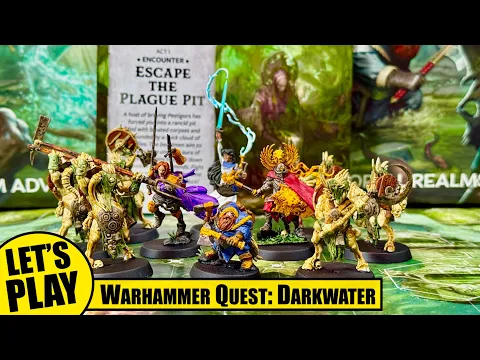 WARHAMMER QUEST DARKWATER Solo Playthrough | Act I Session 3 - Escape the Plague Pit