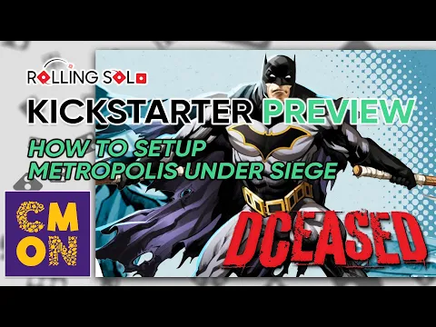 DCeased: A Zombicide Game | Kickstarter Preview | Solo Playthrough | How To Setup