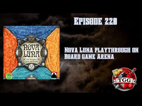 Nova Luna Playthrough on Board Game Arena | Beautiful Abstract Tile-Laying!