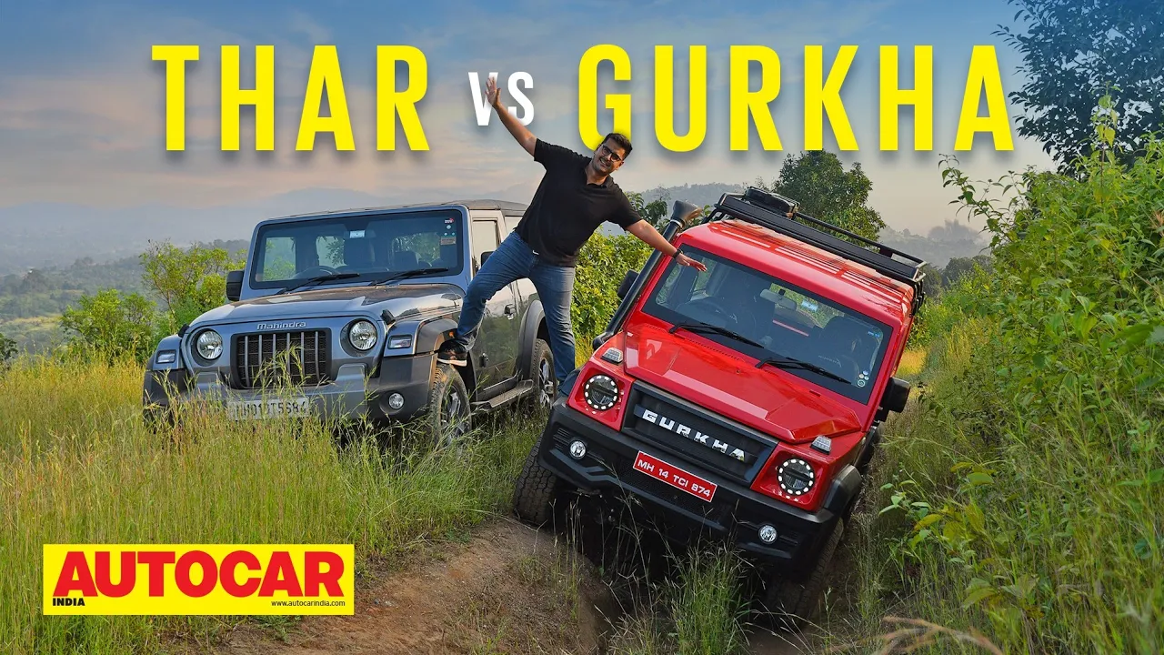 2021 Force Gurkha vs Mahindra Thar - Born tough off-road heroes face off | Comparo | Autocar India