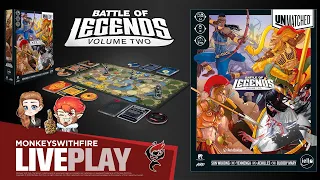 UNMATCHED: BATTLE OF LEGENDS, VOL.2 - RESTORATION GAMES/MONDO GAMES | BOARD GAME LIVE PLAY |