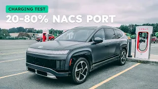 Hyundai IONIQ 9 20-80% NACS Charging Test - At A Tesla Supercharger!