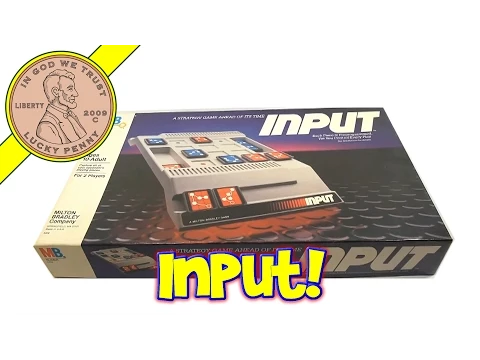 How To Play The Game Input The Strategy Game Ahead Of It's Time #4409, 1984 Milton Bradley
