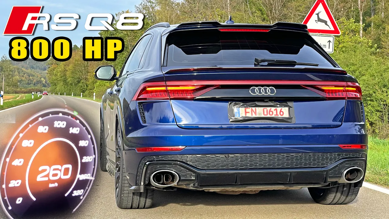 800HP AUDI RSQ8 LCE | BRUTAL SOUND 100-200 ACCELERATION & AUTOBAHN POV
