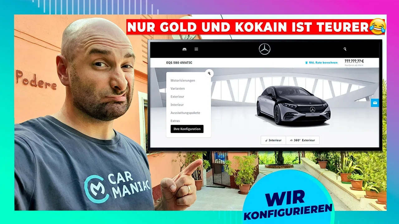 #EQS Konfiguration: Selbst Lackierung teurer als ein Kleinwagen!