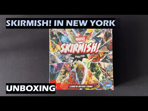 Unboxing Marvel Skirmish in New York board game