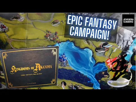 The epic fantasy board game Kingdoms of Akandia: The Seven Realms