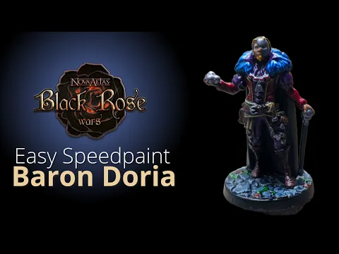 🎨Easy Speedpaint - Baron Doria - Black Rose Wars Rebirth⚫🌹⚔️