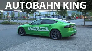 How far can Tesla Model S Plaid go at 200 km/h?