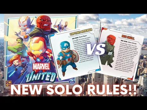 Trying out the NEW SOLO Rules For Marvel United!!