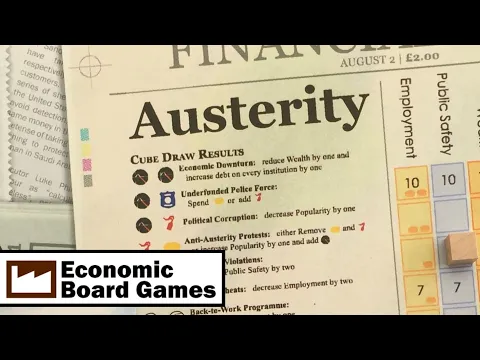 Austerity: Solo Play-through: Economic Board Games