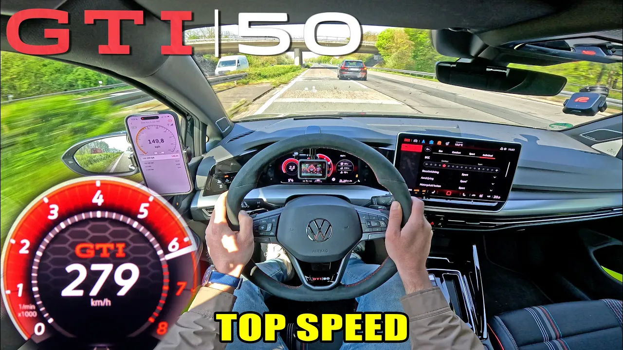 2026 VW GOLF GTI EDITION 50 // TOP SPEED on AUTOBAHN!