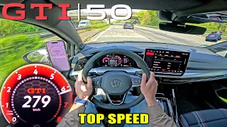 2026 VW GOLF GTI EDITION 50 // TOP SPEED on AUTOBAHN!