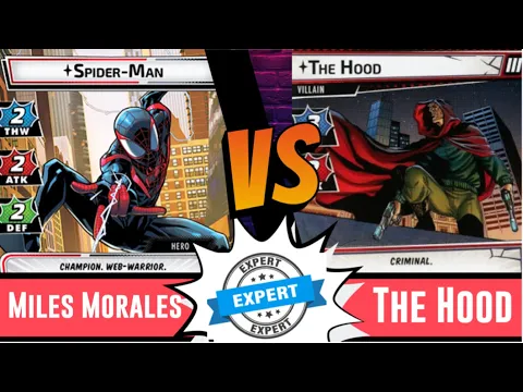 Marvel Champions | Miles Morales | Vs Expert The Hood | Solo | Leadership | Across the Spiderverse