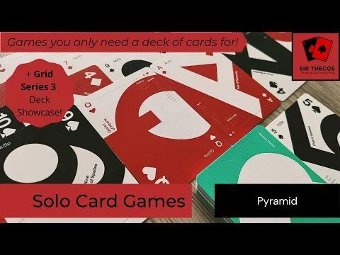 Solo Card Games | Pyramid (+ Grid Series 3 Deck Showcase!)
