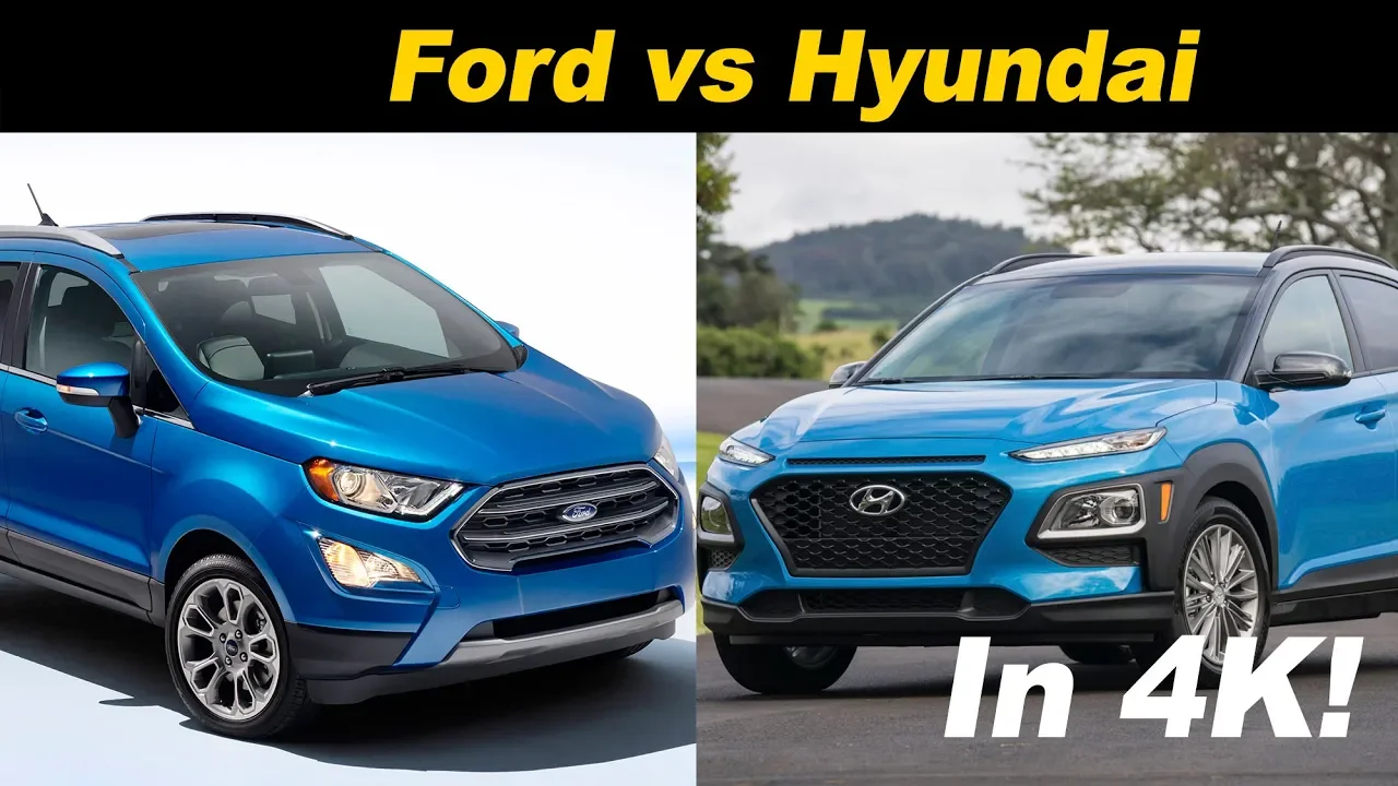Hyundai Kona vs Ford EcoSport - A Pint Sized Battle