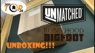 Unmatched Robin Hood Vs Bigfoot Unboxing - Tabletop24