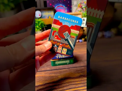 Barbecubes is a small tin box dexterity game! #boardgames #travelgames