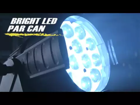 Miniature de la vidéo du produit pour Martin RUSH PAR 2 RGBW Zoom 12X10 W LED PAR Canette
