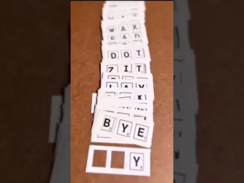 Hole Up is a new kind of tactile crossword.