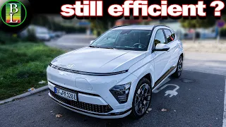 Hyundai Kona 2024 65 kWh - 130 km/h full range test