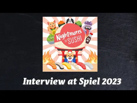 Nightmares of Sushi interview with designer Geoffrey Chia at Spiel 2023