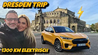 Dresden Reise im Elektroauto! Deutschland Kurzurlaub mit Ladesäulen Kunst & Kultur Mustang MachE GT