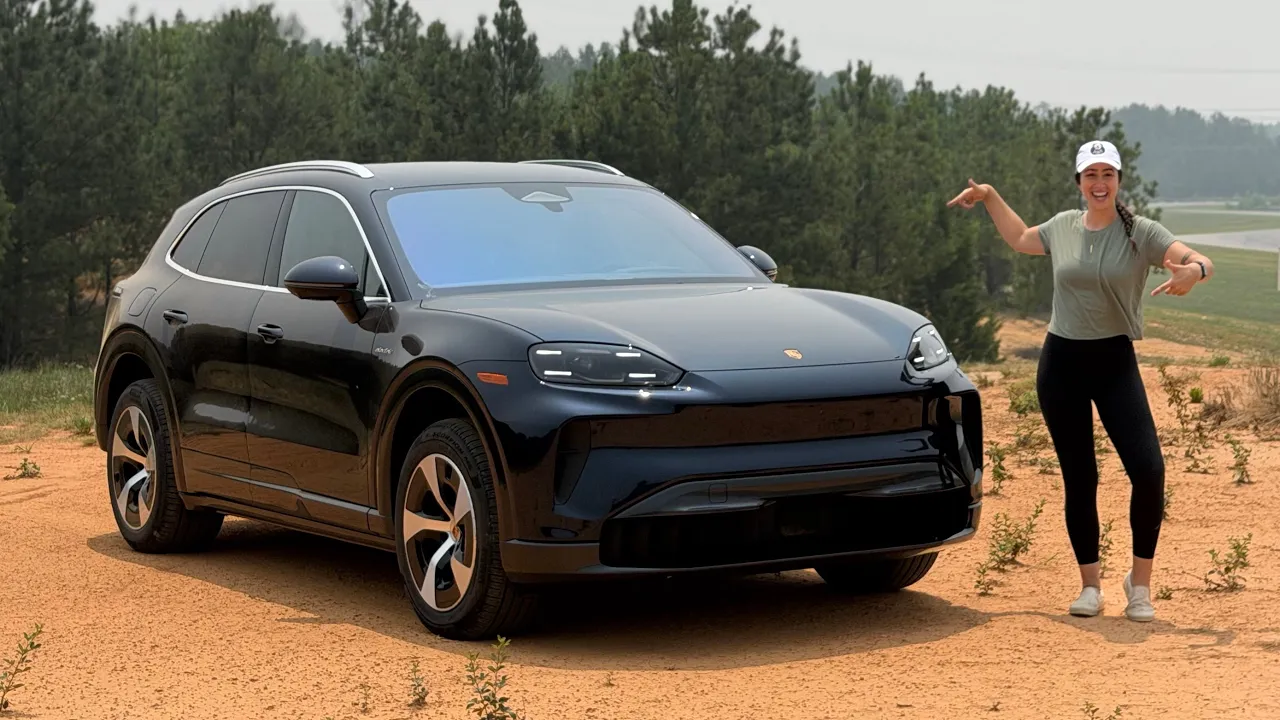 The New Porsche Cayenne EV Is Here At Our Track! Initial Impressions / Checking It Out