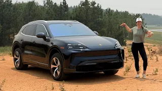 The New Porsche Cayenne EV Is Here At Our Track! Initial Impressions / Checking It Out