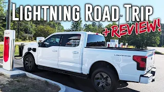 Ford Lightning Road Trip using the Tesla SuperCharger adapter! (Plus a review!)