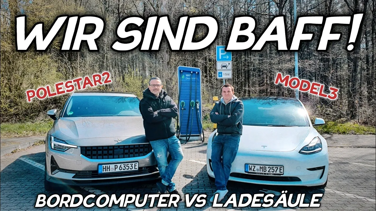 Damit rechnet keiner! Polestar2 vs Tesla Model3! Ladeverluste und Verbrauch für 100 Km.