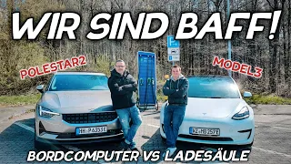 Damit rechnet keiner! Polestar2 vs Tesla Model3! Ladeverluste und Verbrauch für 100 Km.
