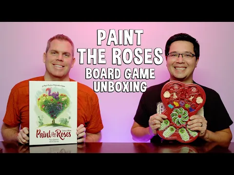 Unboxing Paint The Roses - Alice in Wonderland Tile Placement Board Game