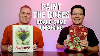 Unboxing Paint The Roses - Alice in Wonderland Tile Placement Board Game