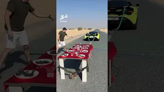 That's one way to clear the table...🤣 #christmas #supercars #challenge